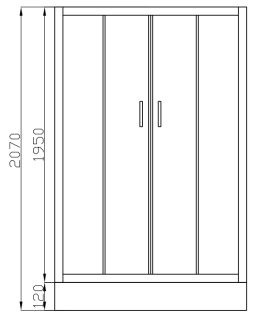 Душевой уголок Ceruttispa VIVA100
